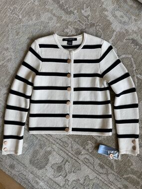 French Connection Striped Cardigan